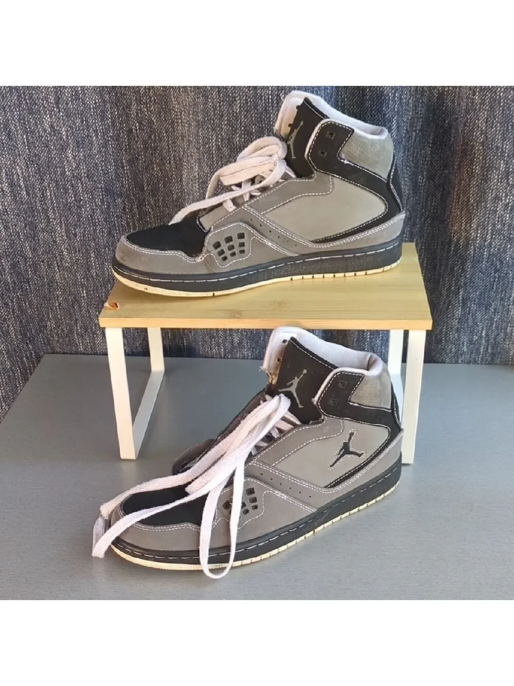 Air Jordan Gray and‎ Black Sneakers